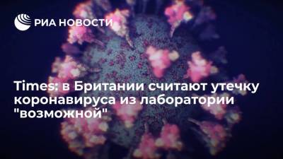 Times: в Британии считают утечку коронавируса из лаборатории "возможной" - ria.ru - Норвегия - Китай - США - Англия - Лондон - Великобритания