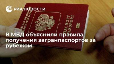 Мария Захарова - В МВД объяснили правила получения загранпаспортов за рубежом - ria.ru - Москва - Россия