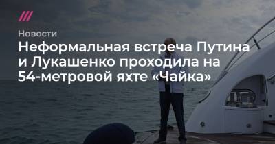Нарендра Моди - Неформальная встреча Путина и Лукашенко проходила на 54-метровой яхте «Чайка» - tvrain.ru - Турция
