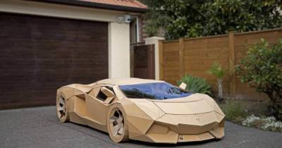 Блогер - Блогер сделал Lamborghini Avendator из картона и продал его за $10 000 - ren.tv - Лос-Анджелес - Новая Зеландия