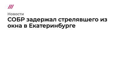 СОБР задержал стрелявшего из окна в Екатеринбурге - tvrain.ru - Екатеринбург