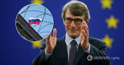 Давид Сассоли - Санкции ЕС против России в Европарламенте призвали ужесточить - obozrevatel.com