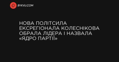 Нова політсила ексрегіонала Колеснікова обрала лідера і назвала «ядро партії» - bykvu.com - Україна