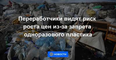 Владимир Путин - Ольга Тимофеева - Викторий Абрамченко - Переработчики видят риск роста цен из-за запрета одноразового пластика - news.mail.ru