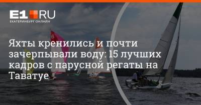 Яхты кренились и почти зачерпывали воду: 15 лучших кадров с парусной регаты на Таватуе - e1.ru - Екатеринбург