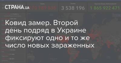 Виктор Ляшко - Ковид замер. Второй день подряд в Украине фиксируют одно и то же число новых зараженных - strana.ua - Киев - Запорожская обл. - Харьковская обл. - Николаевская обл. - Днепропетровская обл.