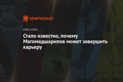 Забит Магомедшарипов - Стало известно, почему Магомедшарипов может завершить карьеру - championat.com