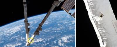 На МКС нашли пробоину от космического мусора (ФОТО) - enovosty.com