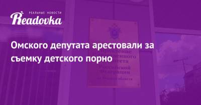 Омского депутата арестовали за съемку детского порно - readovka.news - Омская обл.