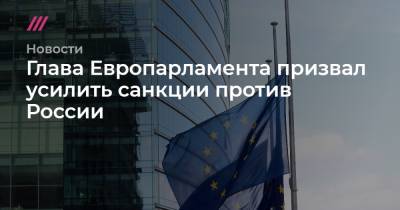 Алексей Навальный - Роман Протасевич - Глава Европарламента призвал усилить санкции против России - tvrain.ru - Вильнюс