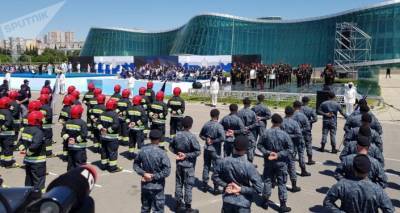 Михаил Саакашвили - Георгий СВЯТОЙ - Грузинская полиция отмечает профессиональный праздник - sputnik-georgia.ru - Грузия - Тбилиси