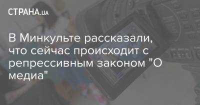 Тарас Шевченко - В Минкульте рассказали, что сейчас происходит с репрессивным законом "О медиа" - strana.ua