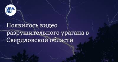 Появилось видео разрушительного урагана в Свердловской области - ura.news - Свердловская обл.
