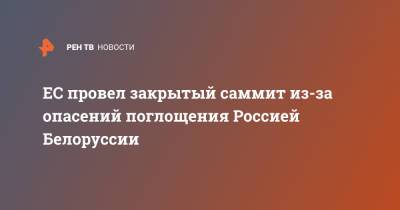 Дмитрий Песков - ЕС провел закрытый саммит из-за опасений поглощения Россией Белоруссии - ren.tv - Россия - Испания - Минск