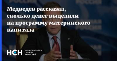 Дмитрий Медведев - Медведев рассказал, сколько денег выделили на программу материнского капитала - nsn.fm