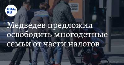 Дмитрий Медведев - Медведев предложил освободить многодетные семьи от части налогов - ura.news