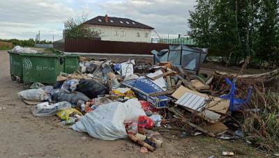 Жители деревни под Тверью жалуются на горы мусора на площадке для сбора отходов - afanasy.biz - Тверь - Тверская обл. - район Калининский