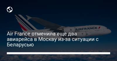 Роман Протасевич - Air France отменила еще два авиарейса в Москву из-за ситуации с Беларусью - liga.net - Москва - Минск - Reuters