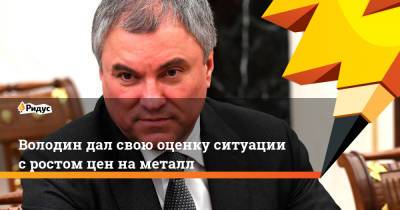 Вячеслав Володин - Андрей Белоусов - Володин дал свою оценку ситуации с ростом цен на металл - ridus.ru