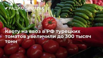 Квоту на ввоз в РФ турецких томатов увеличили до 300 тысяч тонн - smartmoney.one - Москва - Сирия - Турция