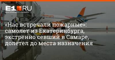 Артем Устюжанин - «Нас встречали пожарные»: самолет из Екатеринбурга, экстренно севший в Самаре, долетел до места назначения - e1.ru - Екатеринбург - Ростов-На-Дону - Самара