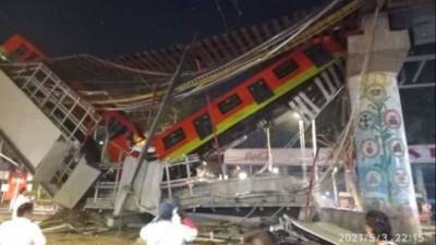 Видео: 15 человек погибли в результате крушения метромоста в столице Мексики - 5-tv.ru - Мексика - Мехико - с. Кадры