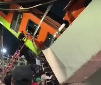 В Мексике упал мост вместе с поездом метро: есть много погибших и раненых, – видео - 24tv.ua - Мексика - Бангладеш
