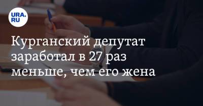 Курганский депутат заработал в 27 раз меньше, чем его жена - ura.news - Курган