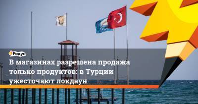 Реджеп Тайип Эрдоган - Вмагазинах разрешена продажа только продуктов: вТурции ужесточают локдаун - ridus.ru - Турция