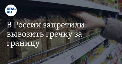 Андрей Белоусов - В России запретили вывозить гречку за границу - ura.news