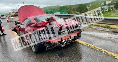 Меценат на Ferrari попал в ДТП в Краснодарском крае - ren.tv - Краснодарский край - Горячий Ключ