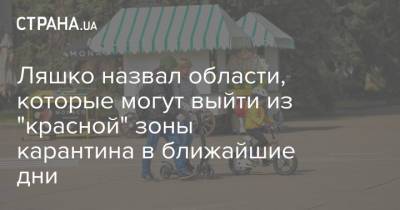 Виктор Ляшко - Ляшко назвал области, которые могут выйти из "красной" зоны карантина в ближайшие дни - strana.ua - Запорожская обл. - Сумская обл. - Харьковская обл. - Черниговская обл. - Хмельницкая обл. - Житомирская обл. - Полтавская обл.