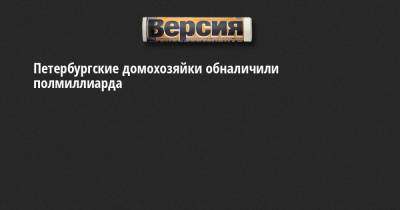 Петербургские домохозяйки обналичили полмиллиарда - neva.versia.ru - Ленинградская обл. - Санкт-Петербург