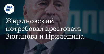 Владимир Соловьев - Сергей Миронов - Владимир Жириновский - Геннадий Зюганов - Захар Прилепин - Жириновский потребовал арестовать Зюганова и Прилепина - ura.news