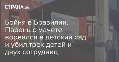 Бойня в Бразилии. Парень с мачете ворвался в детский сад и убил трех детей и двух сотрудниц - strana.ua - Бразилия - Нападение