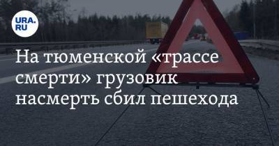 На тюменской «трассе смерти» грузовик насмерть сбил пешехода - ura.news - Ханты-Мансийск - Тюмень - Тюменская обл. - Тобольск
