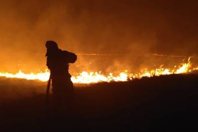 Жители кузбасского поселка всю ночь охраняли его от пожара - tayga.info - район Таштагольский