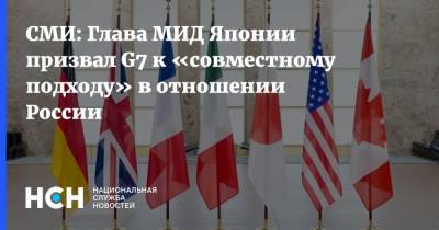 Мотэги Тосимицу - СМИ: Глава МИД Японии призвал G7 к «совместному подходу» в отношении России - nsn.fm - Россия - Гонконг - Япония - район Синьцзян-Уйгурский
