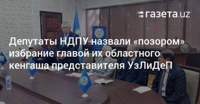 Депутаты НДПУ назвали «позором» избрание главой их областного кенгаша представителя УзЛиДеП - gazeta.uz - Узбекистан