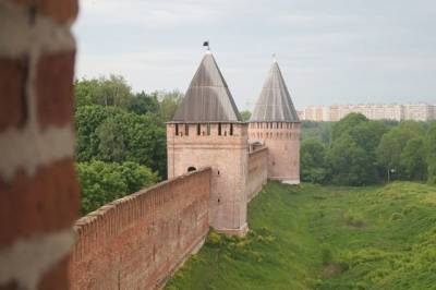 Место обвала на крепостной стене в Смоленске укрепят - aif.ru - Смоленск