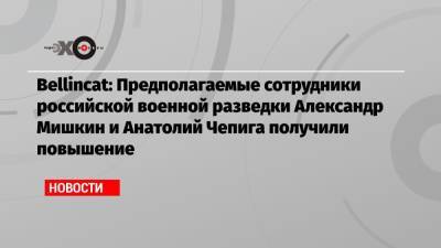 Александр Петров - Руслан Боширов - Анатолий Чепига - Александр Мишкин - Христо Грозев - Bellincat: Предполагаемые сотрудники российской военной разведки Александр Мишкин и Анатолий Чепига получили повышение - echo.msk.ru - Прага