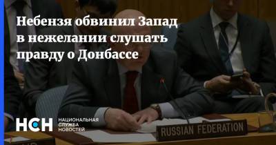 Василий Небензя - Небензя обвинил Запад в нежелании слушать правду о Донбассе - nsn.fm - Одесса