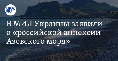 Дмитрий Кулеба - В МИД Украины заявили о «российской аннексии Азовского моря» - ura.news - Москва - Киев - Крым