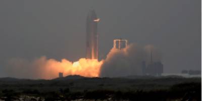 Прототип корабля для межпланетных путешествий от SpaceX впервые совершил успешную посадку — видео - nv.ua - Техас