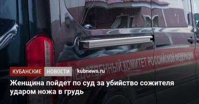 Женщина пойдет по суд за убийство сожителя ударом ножа в грудь - kubnews.ru - респ. Адыгея - Майкоп
