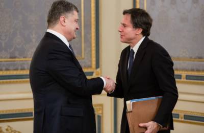 Петр Порошенко - Давид Арахамия - Энтони Блинкен - Госсекретарь США провел встречу с Порошенко: о чем говорили - vchaspik.ua