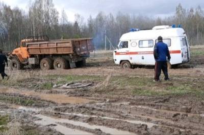 Под Ярославлем карета «скорой» с бабушкой-ветераном застряла в грязи - runews24.ru - Ярославская обл. - Ярославль - район Тутаевский