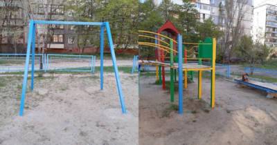 В оккупированном Алчевске детские площадки растягивают "на металл" - dsnews.ua - Алчевск - Донбасс
