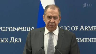 Владимир Путин - Сергей Лавров - Никол Пашинян - В Ереване Сергей Лавров ответил на вопросы об отношениях с Западом и ситуации в Карабахе - 1tv.ru - Ереван