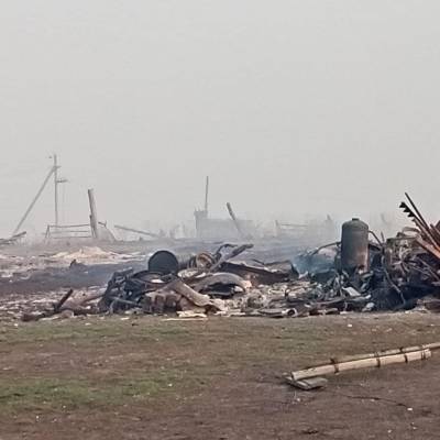 В Омской области сгорела половина села. Огонь пришел по камышам - znak.com - Русь - Омская обл.